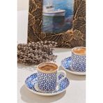 Paşabahçe Nezaket Porselen Espresso Fincan Seti 2'li Mavi, Espresso Fincanı