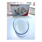 Paşabahçe Oval Borcam Tepsi Fırın Mikrodalga Kek Yemek Pişirme Tepsisi Bor Cam Yemek Kabı 3200CC