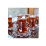 Paşabahçe Papatya İnce Belli 12 Parça Çay Bardağı Takımı