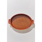 Paşabahçe Petek Seramik Oval Fırın Kabı 38.5 cm Amber, Borcam