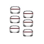 Paşabahçe Plus Kapaklı Kahvaltılık - 6 Lı Çok Amaçlı Cam Saklama Kabı Silikon Contalı 395 Cc.
