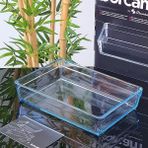 Paşabahçe Premium Borcam Dikdörtgen Fırın Tepsi Şeffaf Cam 20 cm x 28 cm Modern Tasarım 59324