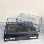 Paşabahçe Premium Borcam Seti - 2 Li Dikdörtgen Borcam Takımı Özel Seri - Şeffaf
