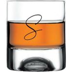 Paşabahçe S Harfli Yazılı Holiday Viski Bardağı - Şeffaf - 205 ml