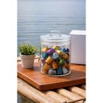 Paşabahçe Şeffaf Cam Kahve Kapsül Saklama Kavanoz/Bahararlık - Vakum Kapaklı Modern Tasarım 700ML