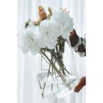 Paşabahçe Silindir Cam Vazo 30 cm Yükseklik 19 cm Genişlik El Imalatıdır - Şeffaf