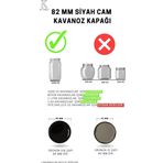 Paşabahçe Standart Cam Kavanozlar Için 82 Mm Siyah Twist - Off Kavanoz Kapağı - 20'Li Paket