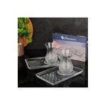 Paşabahçe Timeless 42881 Çay Bardağı Ve 54851 Sunumlu Çay Tabağı Seti 6 Kişilik