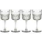Paşabahçe Timeless 4'lü Kırmızı Şarap Bardağı Cam Desenli Set 440276 Özel Tasarım