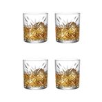 Paşabahçe Timeless Kristal Dekorlu 4 Adet Lüx Viski Bardak Takımı