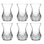 Pasabahce Timeless Kurvy 42881 Çay Fincanı Seti, Cam Çay Fincanı, 155 ml