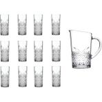 Paşabahçe Timeless Rakı/Limonata Bardak Sürahi Seti 13 Parça