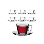 Paşabahçe Vela model ithal 6 Kişilik 12 Parça Çay Bardağı. Çay Fincanı.