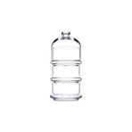 Pasabahce-Villa Patisserie 3 Katlı Cam Kurabiyelik - 102150 - 100 ml - 51R-Turuncu