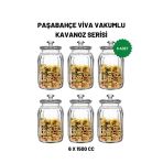 Paşabahçe Viva Cam Kavanoz - Cam Saklama Kabı 6 Lı 1500Cc.