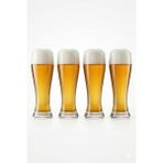 Paşabahçe Weizenbeer & Pils Bira Bardağı 520 cc – 4’lü Set, Köpük Tutucu Premium Cam Bardak - 4'lü Set - Şeffaf