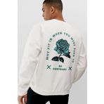 Pasage Trend Nice Oversize Be Contrary Beyaz Sweatshirt
