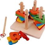 Pasajdanal Ahşap Eğitici Oyuncak Vidalama Oyun Seti Eğitici Öğretici Bultak Geometri Bultak