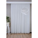 PAŞAMANLAR 300 - 390 Cm Mat Beyaz Bambu Orta Gramajlı 1/3 Sık Pileli Salon, Oturma, Yatak Odası