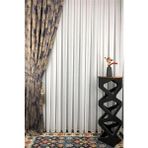 Paşamanlar Simli Bambu Tül Perde – Yoğun Dokulu, 1/3 Sık Pileli, Ütü Gerektirmez Şık Tasarım - Beyaz - 200 x 210 cm