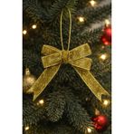 Paşateks 5’li Yılbaşı Ağaç Süsü Fiyonk Seti – 2 cm Kırmızı/Altın/gümüş/bordo/Kurdele Fiyonk – Noel Ağacı Süsleme, Hediye Paketleme ve Dekorasyon Aksesuarı (altın)