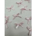 Paşateks since 1995 Fiyonk (100 adet) (Polyesterden üretilmiş saten kurdela) süslemeler-dikiş-saç bantı (açık pembe, 3.5 mm)