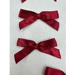 Paşateks since 1995 Fiyonk (100 adet) (Polyesterden üretilmiş saten kurdela) süslemeler-dikiş-saç bantı (bordo, 1 cm)