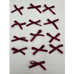 Paşateks since 1995 Fiyonk (100 adet) (Polyesterden üretilmiş saten kurdela) süslemeler-dikiş-saç bantı (bordo, 3.5 mm-1)