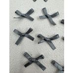 Paşateks since 1995 Fiyonk (100 adet) (Polyesterden üretilmiş saten kurdela) süslemeler-dikiş-saç bantı (koyu gri, 3.5 mm-3)