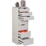 Pasific Home Flow Çekmeceli Şifonyer, Beyaz ,7 Çekmeceli