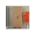PASİFİC HOME Guzzo Tekerlekli Kiler Dolabı, Çok Amaçlı Erzak Dolabı, 80 cm , Koyu Meşe