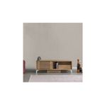 Pasific Home Lulu Metal Ayaklı Sürgülü Tv Ünitesi, 150 Cm, Meşe