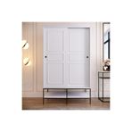 Pasific Home Martin 2 Kapaklı Sürgülü Gardırop Elbise Dolabı 120 cm Beyaz