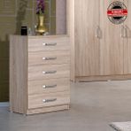 Pasific Home Milas 5 Çekmeceli Şifonyer, Meşe