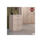 PASİFİC HOME Pasific Home Milas 5 Çekmeceli Şifonyer, Meşe