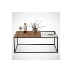 Pasific Home Zinus Metal Orta Sehpa, Koyu Meşe