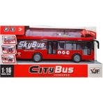 Pasifik City Bus Pilli Sesli ve Işıklı 30 cm Çek Bırak Oyuncak Otobüs PS-1119-4