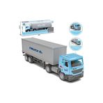 Pasifik Toys Oyuncak Metal Kafalı Dorse Taşıyan Tır - Mavi 24 Cm