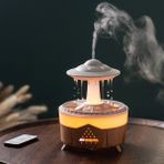 Pasifix Ufo Su Damlası Aromaterapi Nemlendirici Masaüstü Uzaktan Kumanda Difüzörü, Fiş: Ab Fişi (Ahşap Tahıl) (Yurt Dışından) - Ahşap Rengi