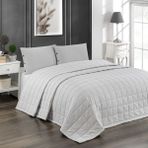 Pasioni Pasıonı Soft %100 Pamuk Tek Kişilik Yatak Örtüsü - Gri - 180 x 230 cm