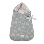 Pasito a Pasito Hood Toile de Jouy Green Kapüşonlu Kundak Bebek Battaniyesi,%100 Pamuk Yenidoğan Kundak Örtüsü, Hastane Çıkışı ve Puset Kullanımına Uygun, Unisex