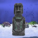 Paskalya Adası Baş Heykeli, Açık Hava Heykelleri Bahçe Heykelleri Paskalya Adası Heykeli Balık Kutusu Dekorasyonu Gnome Terrarium Sürüngen Akvaryum Için Yapay Taş, 6.7x2.8x2.0in (Büyük portre)