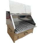 Paslanmaz Bacalı Mangal Kapaklı 35 x 50 cm Çekmeceli Masaüstü - STANDART