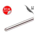 Paslanmaz Çelik Ø12mm Çubuk Mil 316 Kalite 1 Metre