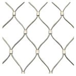 Paslanmaz Çelik 304 Güvenlik Ağı Açık Korkuluk Koruma 10cm Balkon için Örgü Koruma 1.5mm Kalın Boyut H2xL1m (6.6x3.2ft) Dayanıklı ve Güvenli