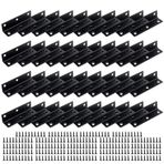 Paslanmaz Çelik Açı L Braketler, L Braket Köşe Braketleri Ahşap için Vidalar, Mobilya Desteği, Raflar, 20x20x80cm, 10/40 Paket (40 adet)