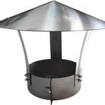 Paslanmaz Çelik Baca Kaputu Yağmur Kar Kapağı Koruyucu Kapak Ayarlanabilir Havalandırma Kapağı Baca Pot Kanal Çatı Kaput Kapağı 270 mm/10.63in