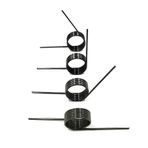 Paslanmaz Çelik Burulma Yayı, Burulma V-Şekilli Yay Siyah Tel 0,5 mm OD 2,5-6 Tur 3-9 Açı 60-180 Derece(0.5x3mm 3 Laps (180 Degrees))