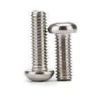 Paslanmaz Çelik Çapraz Yuvarlak Başlı Vida Tava Başlığı Makine PM Makine Diş Yarı Daire Makine Vidası-M6*16【20 Parça】