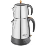 Paslanmaz Çelik Çay Makinesi 1,8 Lt, Gri, Pratik ve Şık Tasarım - Altın - Gri